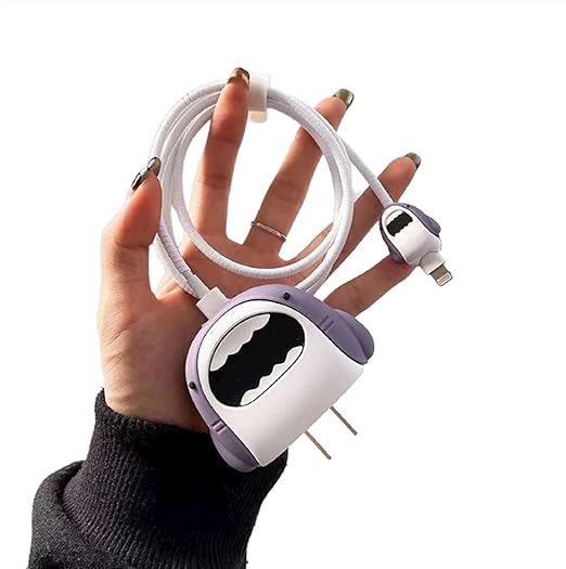 Shark New design Silicon I Phone Charger Protecter