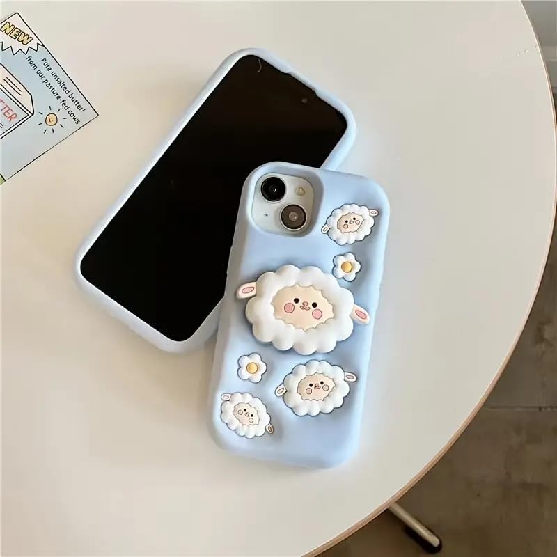 Silicone 3D Cartoon Back Case, Silicon Full Protective Shockproof Cover for iPhone