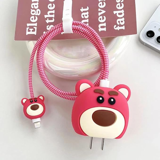Prolet Cartoon Silicon I Phone Charger Protecter
