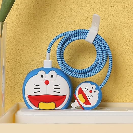 Doremon Silicone I Phone Charger Protecter