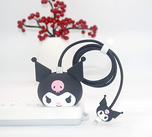 Kuromi Silicone Black I Phone Charger Protecter