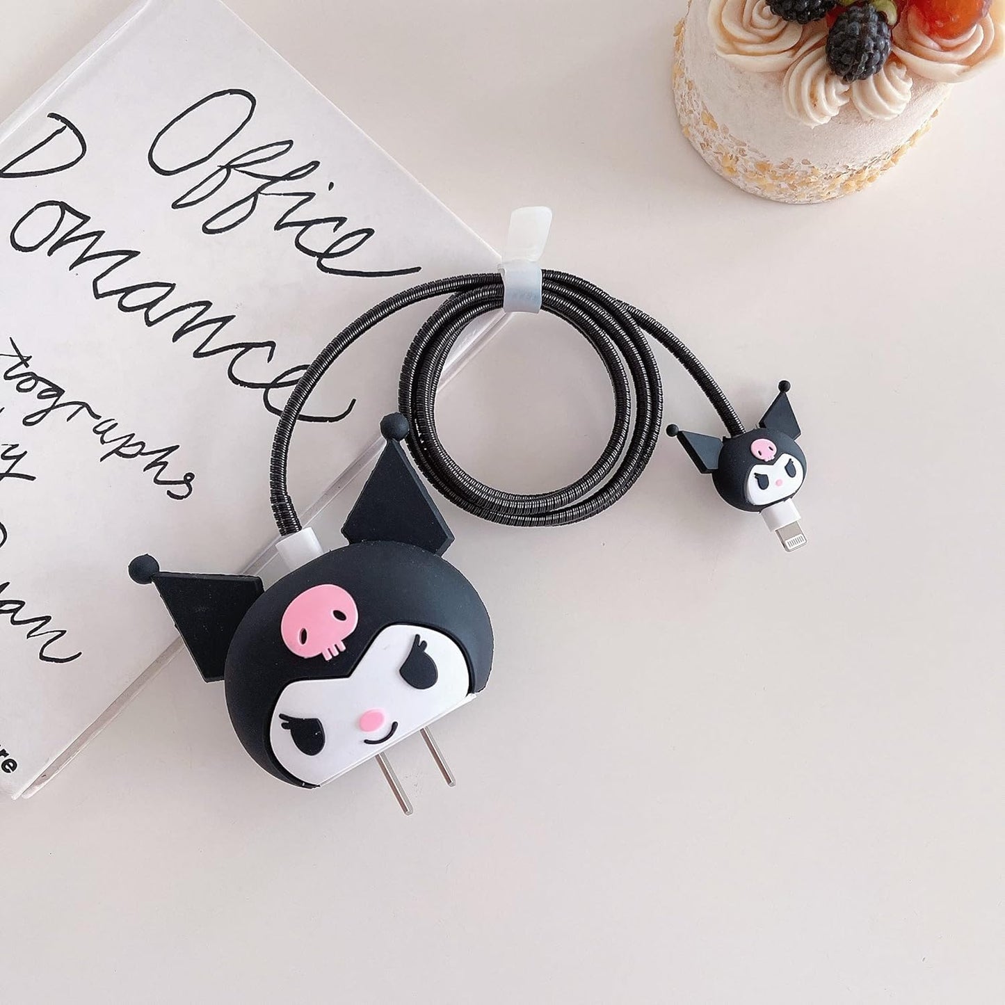Kuromi Silicone Black I Phone Charger Protecter