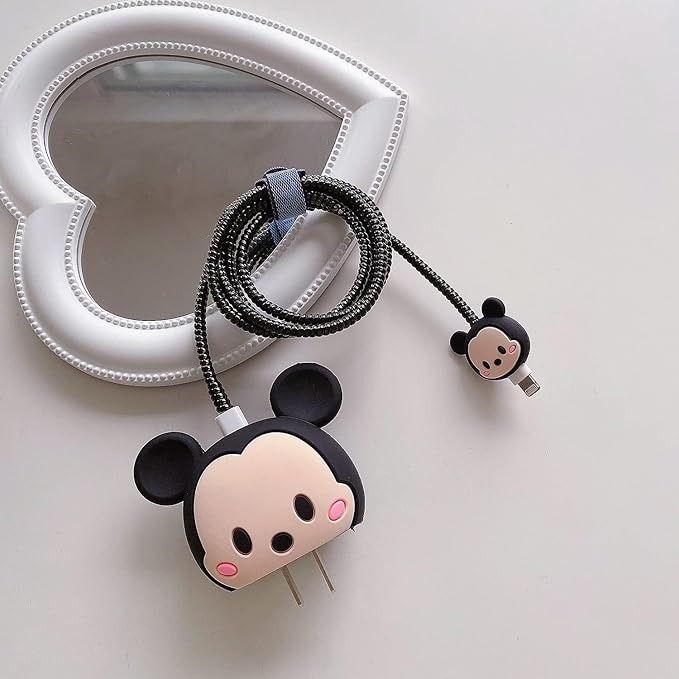 Micky Mouse Silicone I Phone Charger Protecter