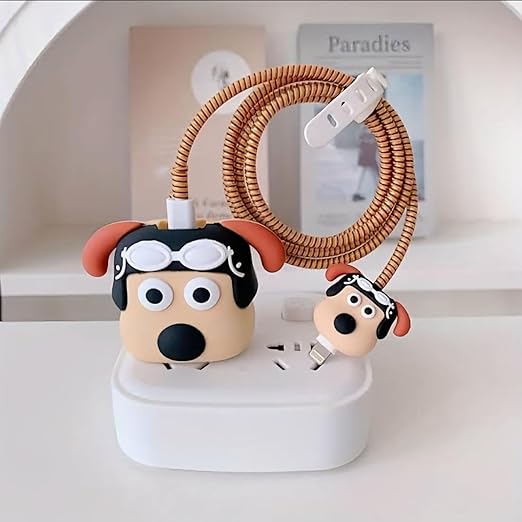 New Dog Silicone I Phone Charger Protecter