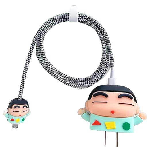 Shinchan Silicone I Phone Charger Protecter