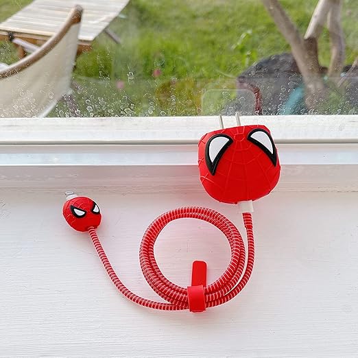 Spider Man Silicon I Phone Charger Protecter