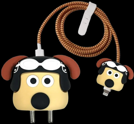New Dog Silicone I Phone Charger Protecter