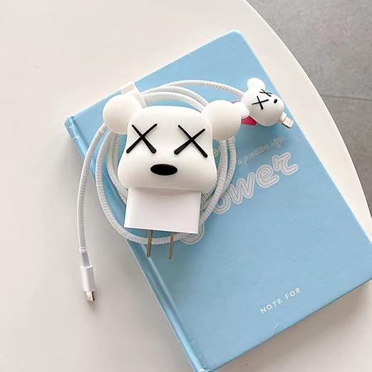 XOXO White I Phone Charger Protecter