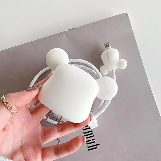 XOXO White I Phone Charger Protecter