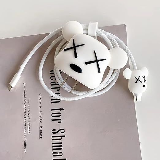 XOXO White I Phone Charger Protecter