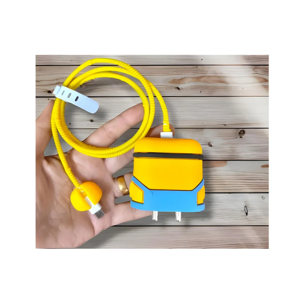 Minion Silicone I Phone Charger Protecter