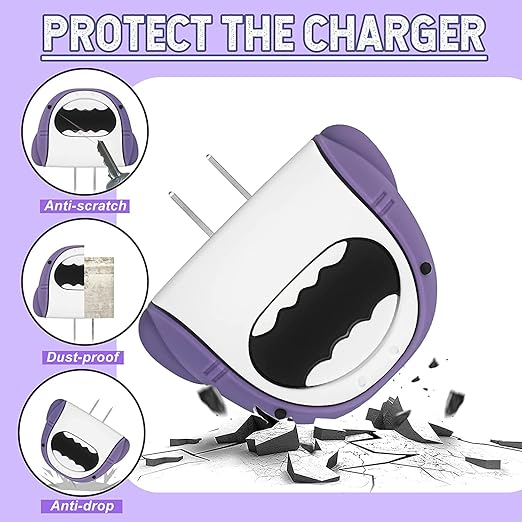Shark New design Silicon I Phone Charger Protecter