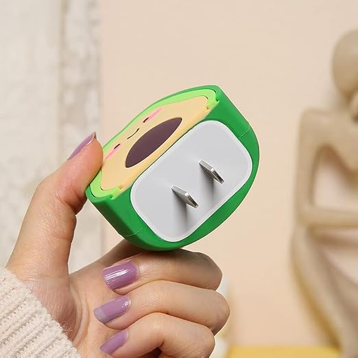 Avocado Silicone I Phone Charger Protecter