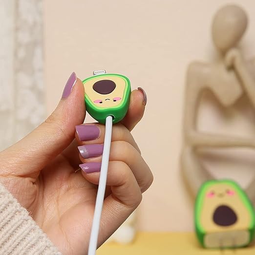 Avocado Silicone I Phone Charger Protecter