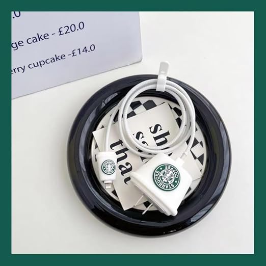 Starbuck New WhiteI Phone Charger Protecter