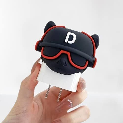 Bull Dog Hip-Hop Silicone I Phone Charger Protecter
