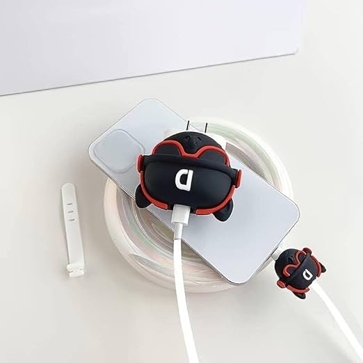 Bull Dog Hip-Hop Silicone I Phone Charger Protecter