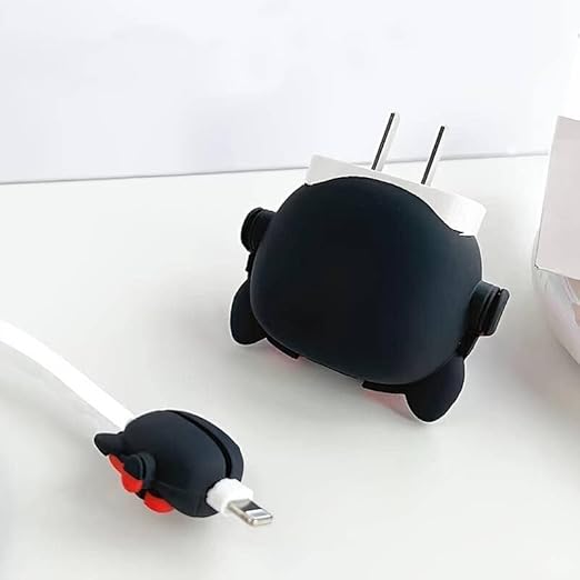 Bull Dog Hip-Hop Silicone I Phone Charger Protecter