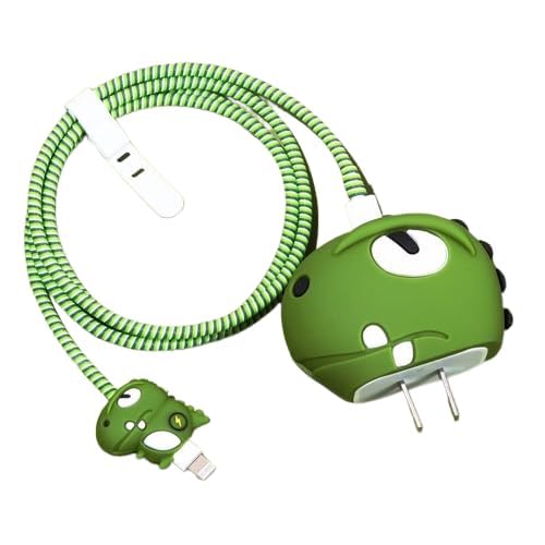 Cute Dinosaur Silicon I Phone Charger Protector