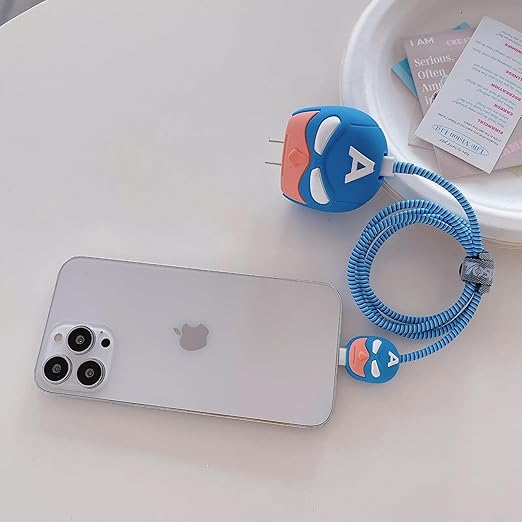 Captain America Themed Silicone I Phone Charger Protecter
