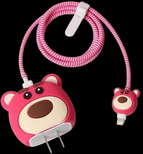 Prolet Cartoon Silicon I Phone Charger Protecter