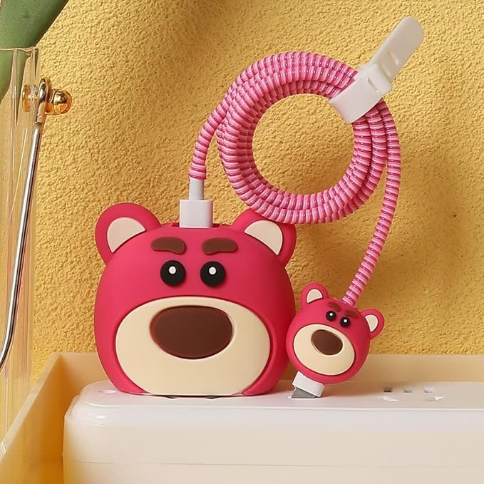 Prolet Cartoon Silicon I Phone Charger Protecter