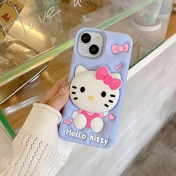 Hello Kitty Cartoon Case, Full Protective Shockproof Cover for iPhone 15 Pro