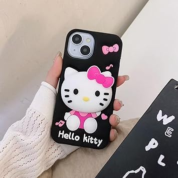 Hello Kitty Cartoon Case, Full Protective Shockproof Cover for iPhone 15 Pro
