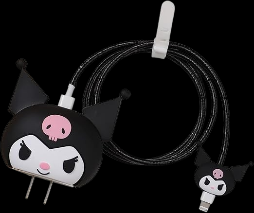 Kuromi Silicone Black I Phone Charger Protecter