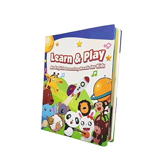 Interactive Sound Book for Kids, Boys, Toddlers – Educational Talking Book with Music, Phonics, Numbers, ABCs, Shapes & Touch Features