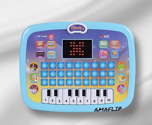 Electronic Laptop Toy for Boys & Girls Kids Tablet Toddler Learning Pad with LED