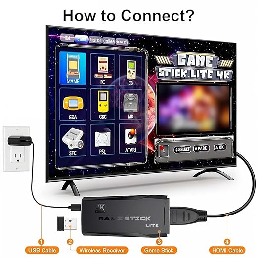 M8 wireless TV HD Retro Game [10000+ in 1]