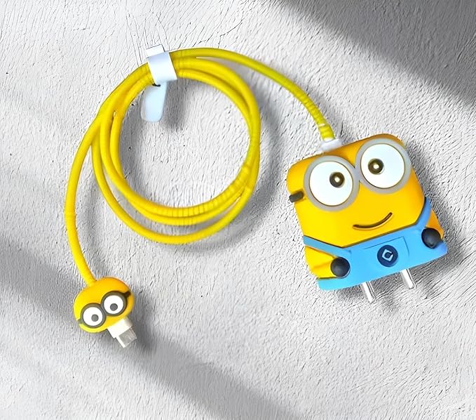Minion Silicone I Phone Charger Protecter