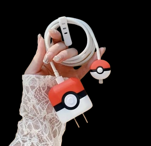 Pokemon Silicone I Phone Charger Protecter