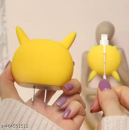Pikachu Silicon I Phone Charger Protecter