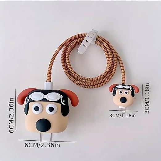 New Dog Silicone I Phone Charger Protecter