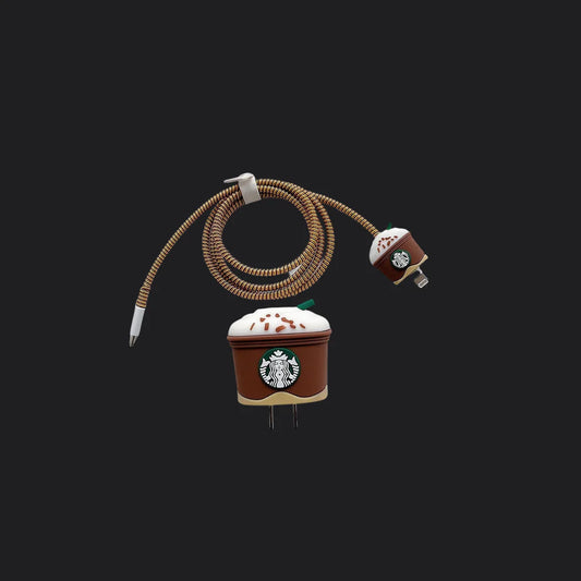 Starbuck Brown I Phone Charger Protecter