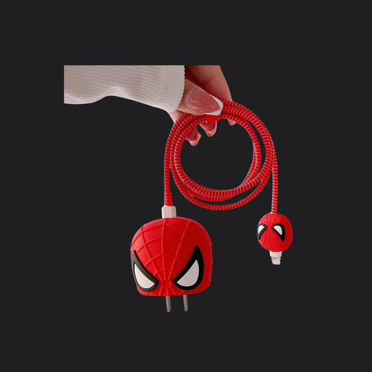 Spider Man Silicon I Phone Charger Protecter