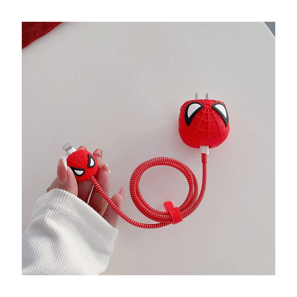 Spider Man Silicon I Phone Charger Protecter
