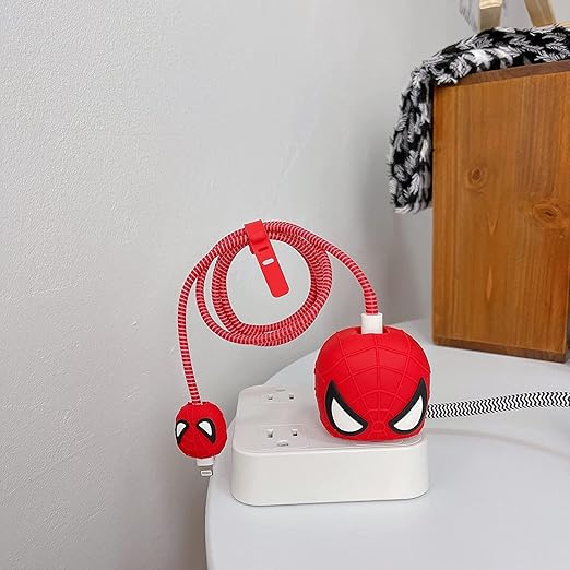 Spider Man Silicon I Phone Charger Protecter