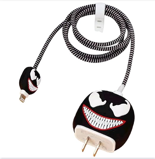 Venom Black Silicon I Phone Charger Protecter