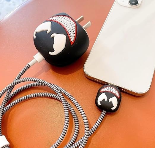 Venom Black Silicon I Phone Charger Protecter