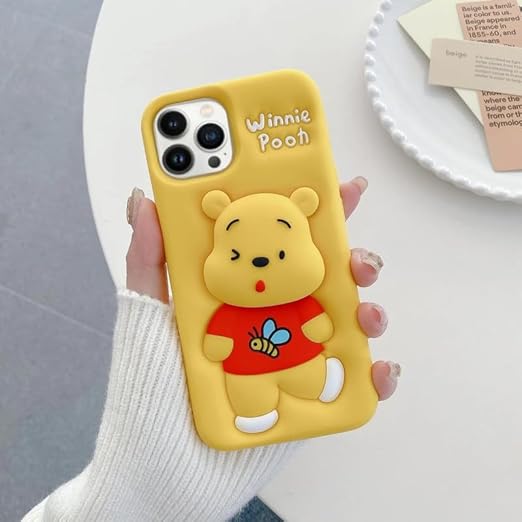 Winnie Pooh Cartoon Case, Full Protective Shockproof Cover for iPhone