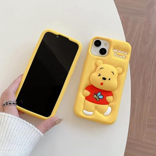 Winnie Pooh Cartoon Case, Full Protective Shockproof Cover for iPhone